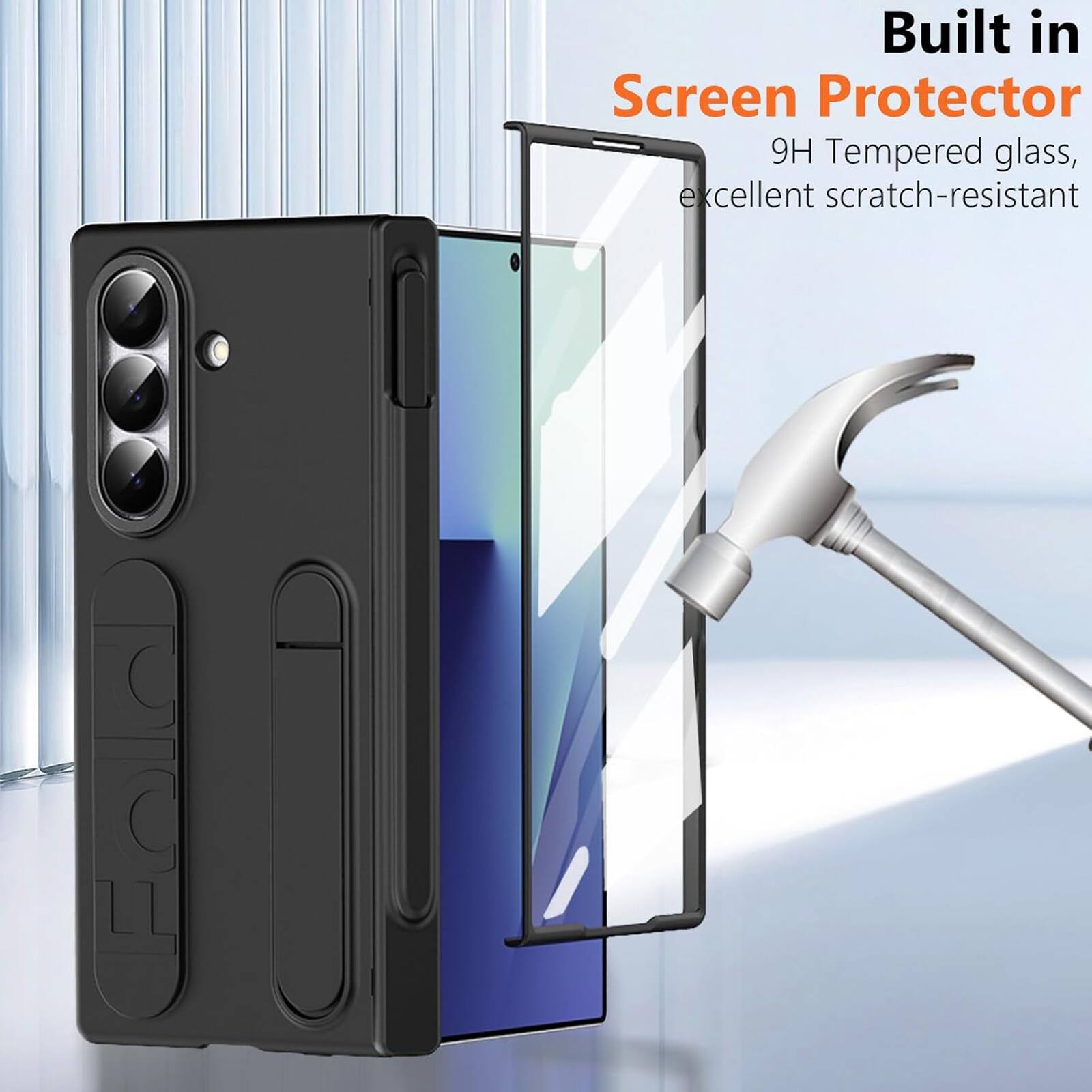 Built in Screen Protector  
9H Tempered glass, excellent scratch-resistant