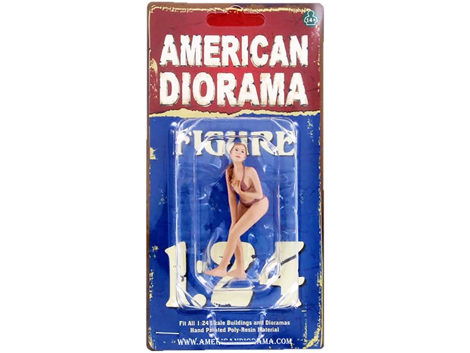14+ AMERICAN DIORAMA FIGURE 1:24  
Fit All 1:24 Scale Buildings and Dioramas  
Hand Painted Poly-Resin Material  
WWW.AMERICANDIORAMA.COM