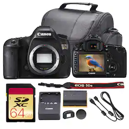 Canon - EOS 5DS DSLR Camera (0581C002) + 64GB Card + Bag + More