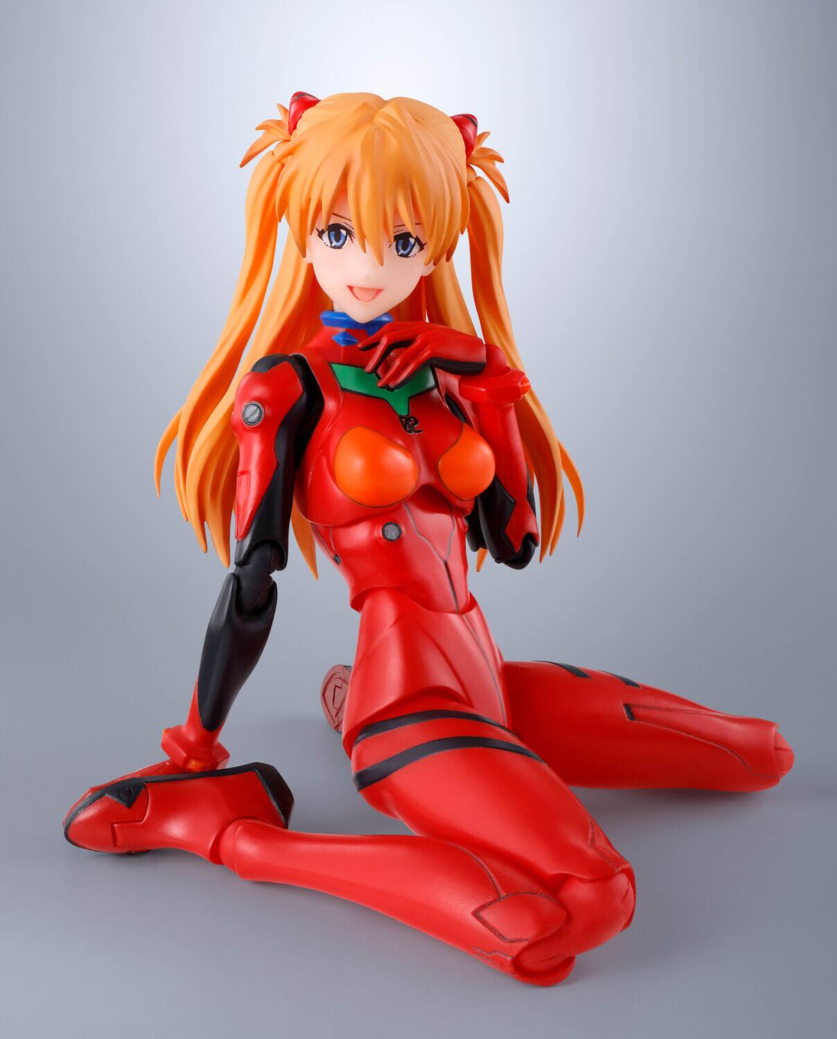 Alt View 3. PopMarket - Tamashii Nations - Evangelion - S.H.Figuarts - Asuka Shikinami Langley Action Figure   - COLLECTIBLES - Multicolor.