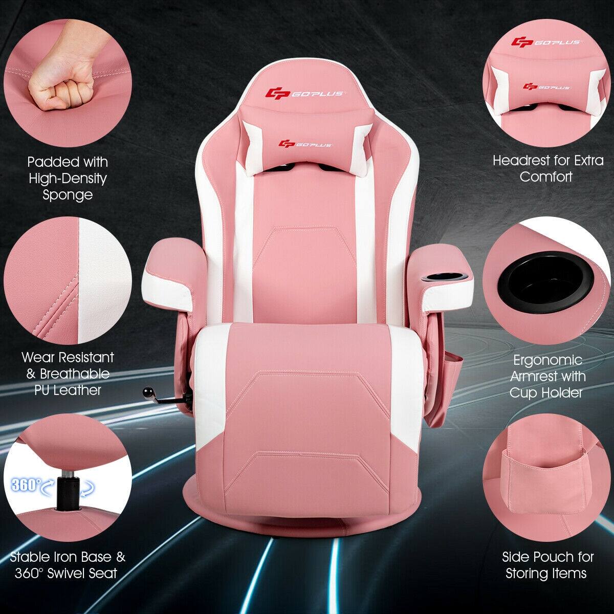 CP GOPLUS  
CP SOPLUS  
Padded with High-Density Sponge  
CP GOPLUS  
Headrest for Extra Comfort  
Wear Resistant & Breathable PU Leather  
Ergonomic Armrest with Cup Holder  
360° Stable Iron Base & 360° Swivel Seat  
Side Pouch for Storing Items