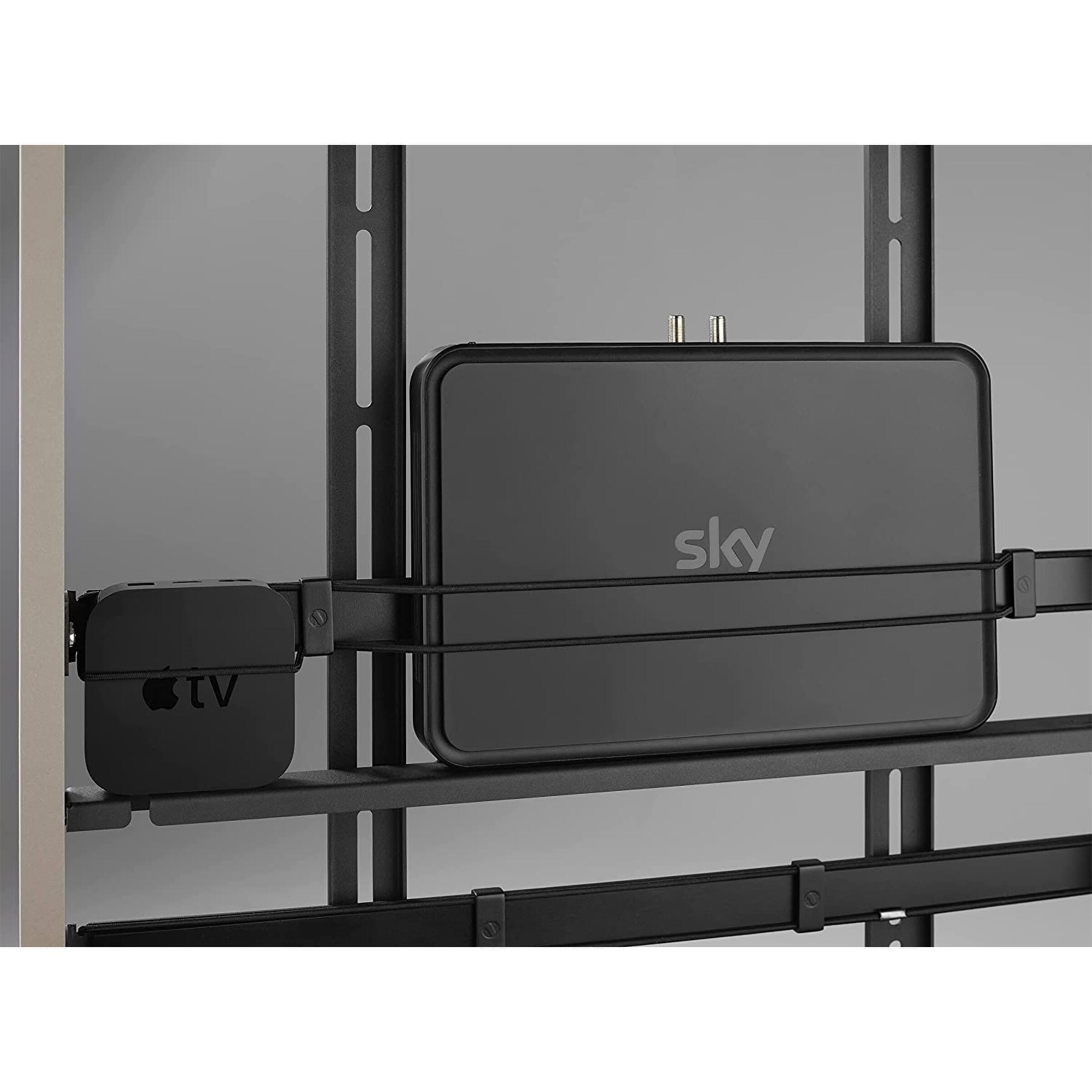 Alt View 1. One for All - TV STAND, FALCON, VESA 400, LIGHT, US - Metallic, Oak.