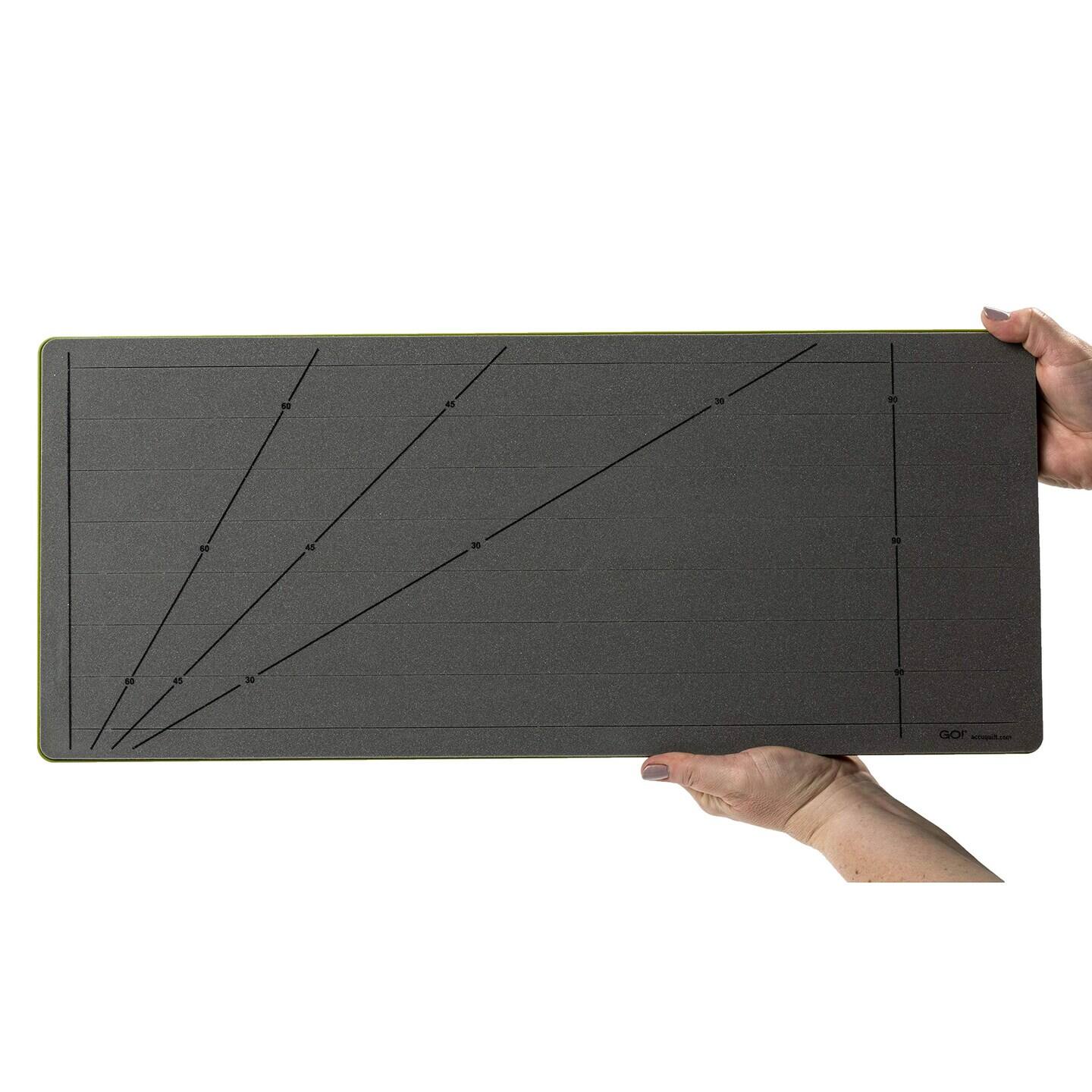 Back. AccuQuilt - 55109 Stamping die Strip Cutter 1 1/4 inch, Circa 2 cm end Width - Orange.