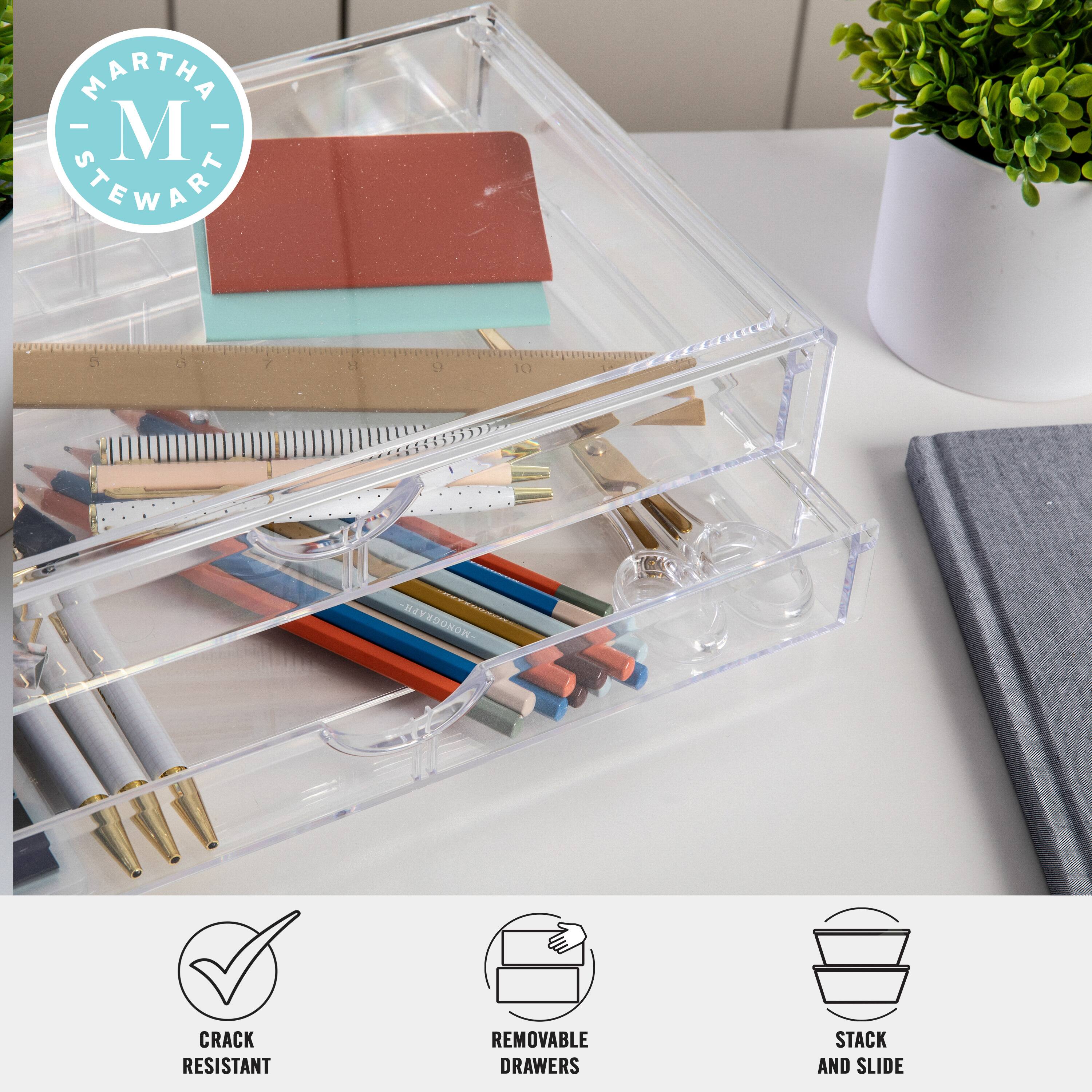 MARTHA STEWART E 1 1 7 1E 17 10 1 - MONOGRAPH CRACK RESISTANT REMOVABLE DRAWERS STACK AND SLIDE