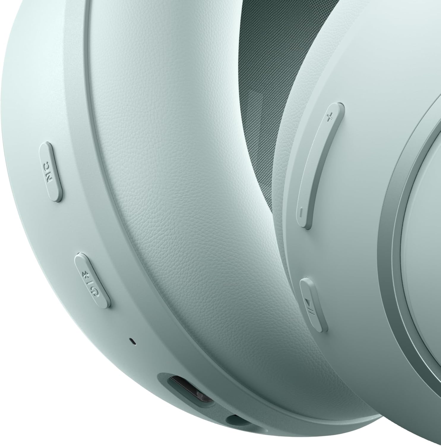 Alt View 5. Soundcore - by Anker Space 2 Wireless Bluetoth Noise Cancelling Over-the-Ear Headphones with 50H ANC Playtime and All-Day Comfort - Seafoam Green.