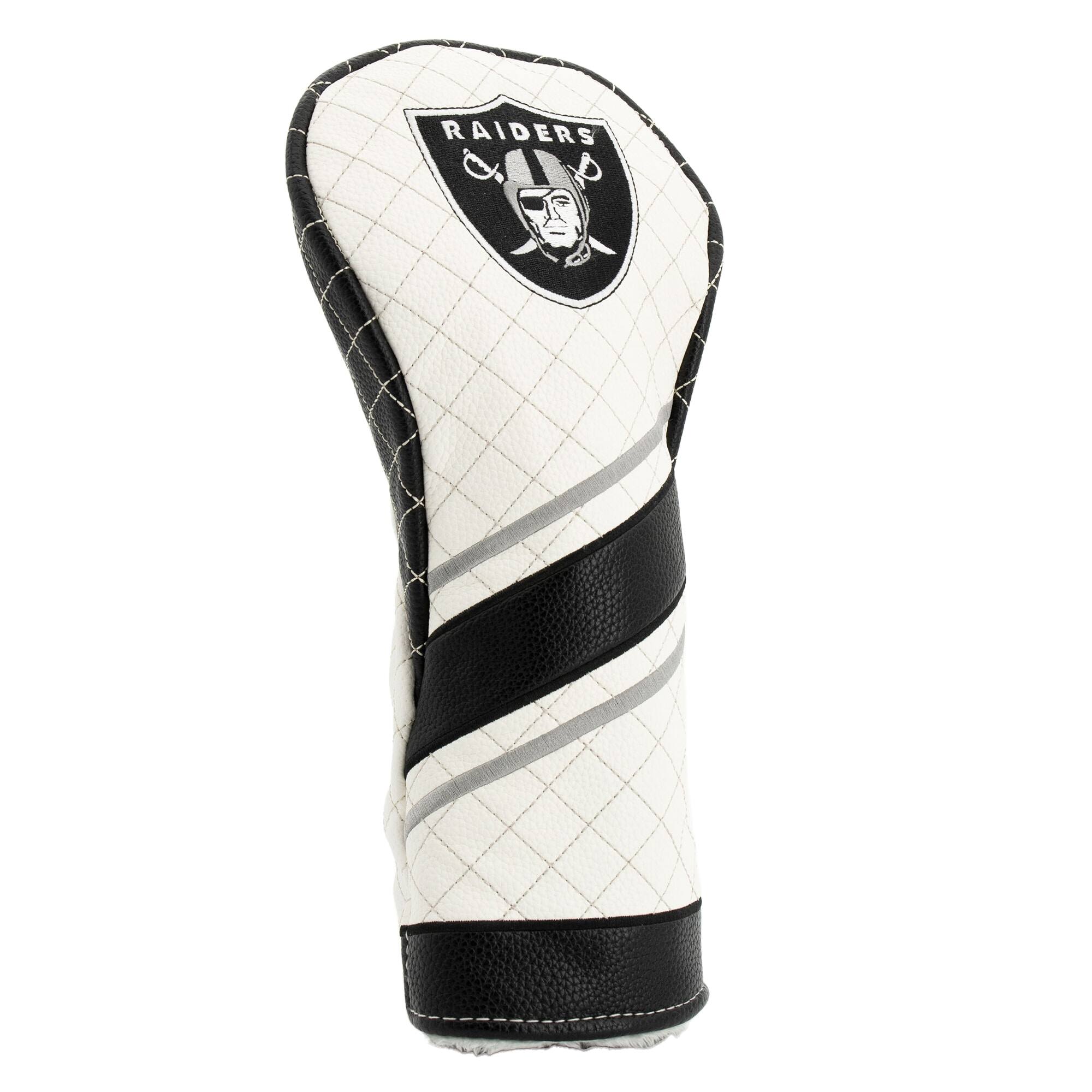 Alt View 2. Team Golf - Las Vegas Raiders Striped Quilted Driver Headcover - Multicolor.