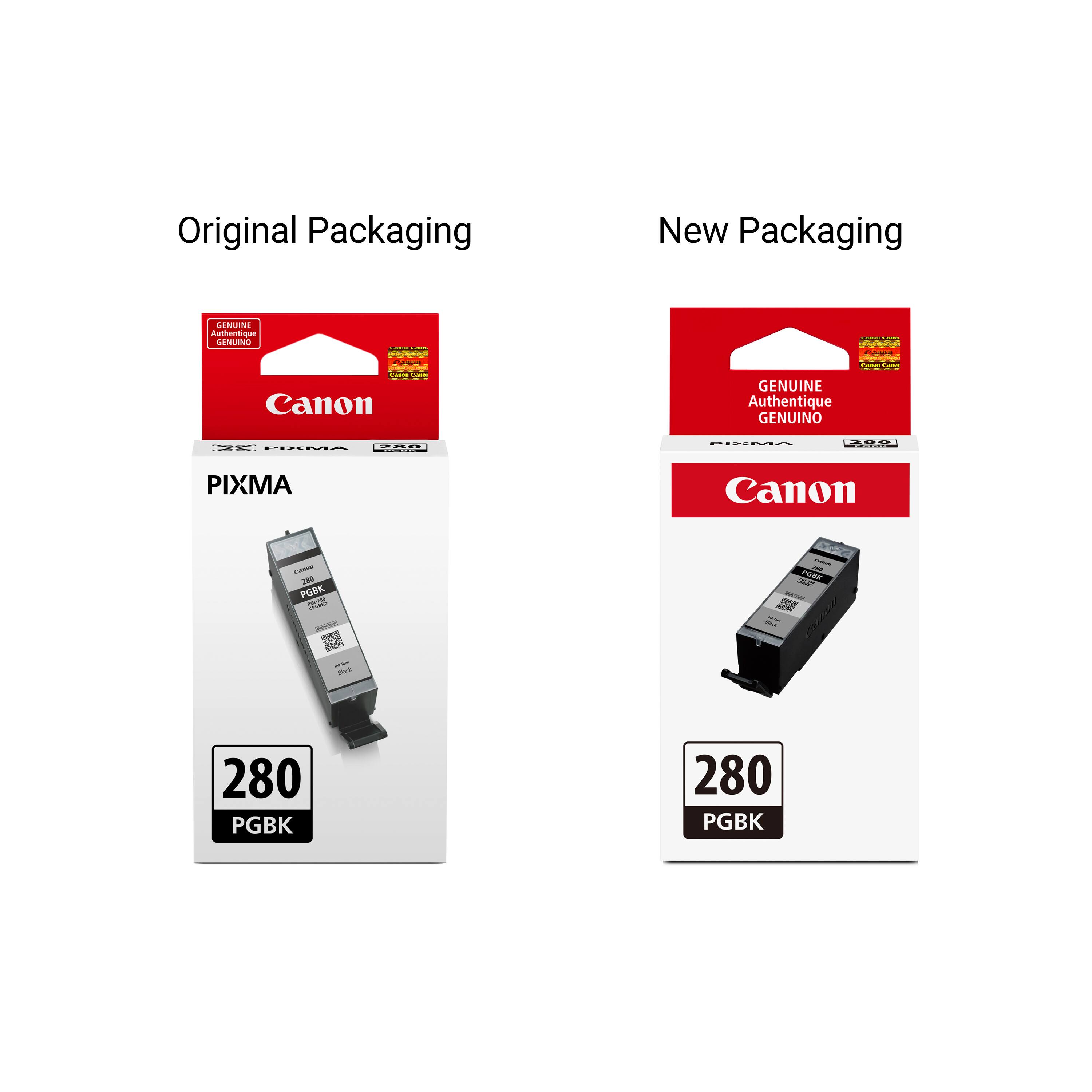 Original Packaging  
New Packaging  
Canon  
PIXMA  
280 PGGBK  

Original Packaging  
New Packaging  
Canon  
PIXMA  
280 PGGBK