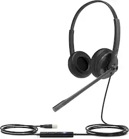 Yealink - 1308043 UH34 Dual Teams USB Headset with Micr & Noise Cancelling