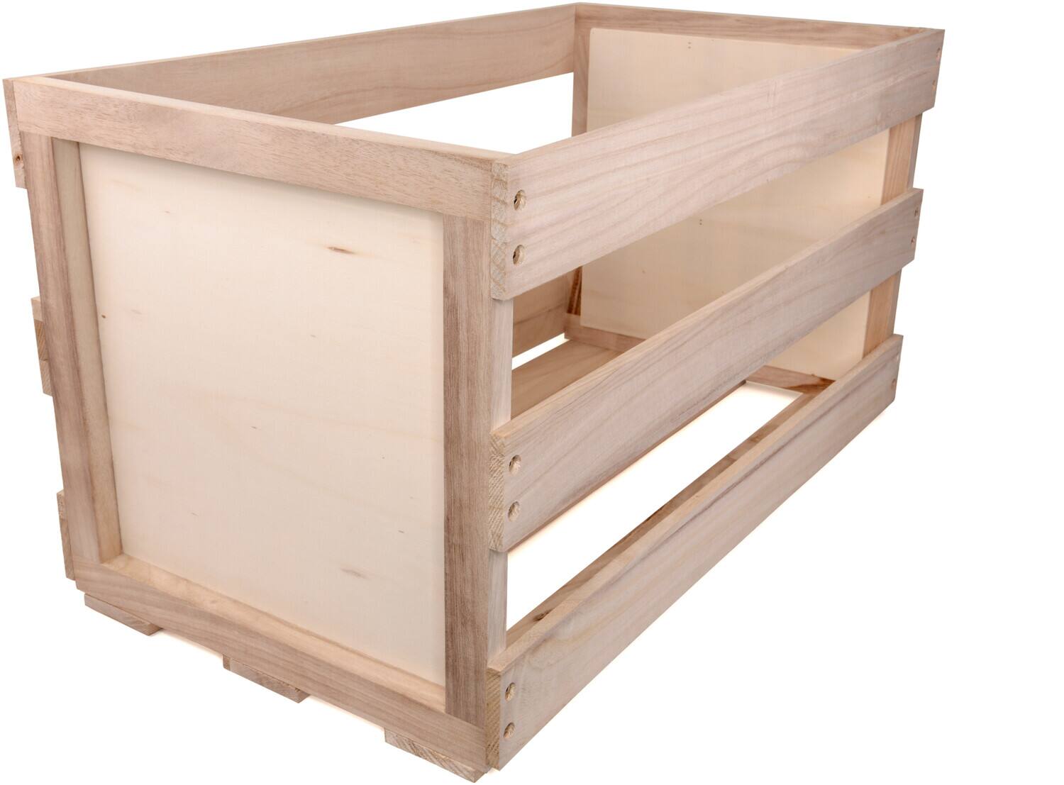 Alt View 4. PopMarket - Vinyl Styl VS-RS-04 Original LP Crate 12 Inch LP Record Storage 110 to 120 Capacity   - VINYL ACCESSORIES - Brown.