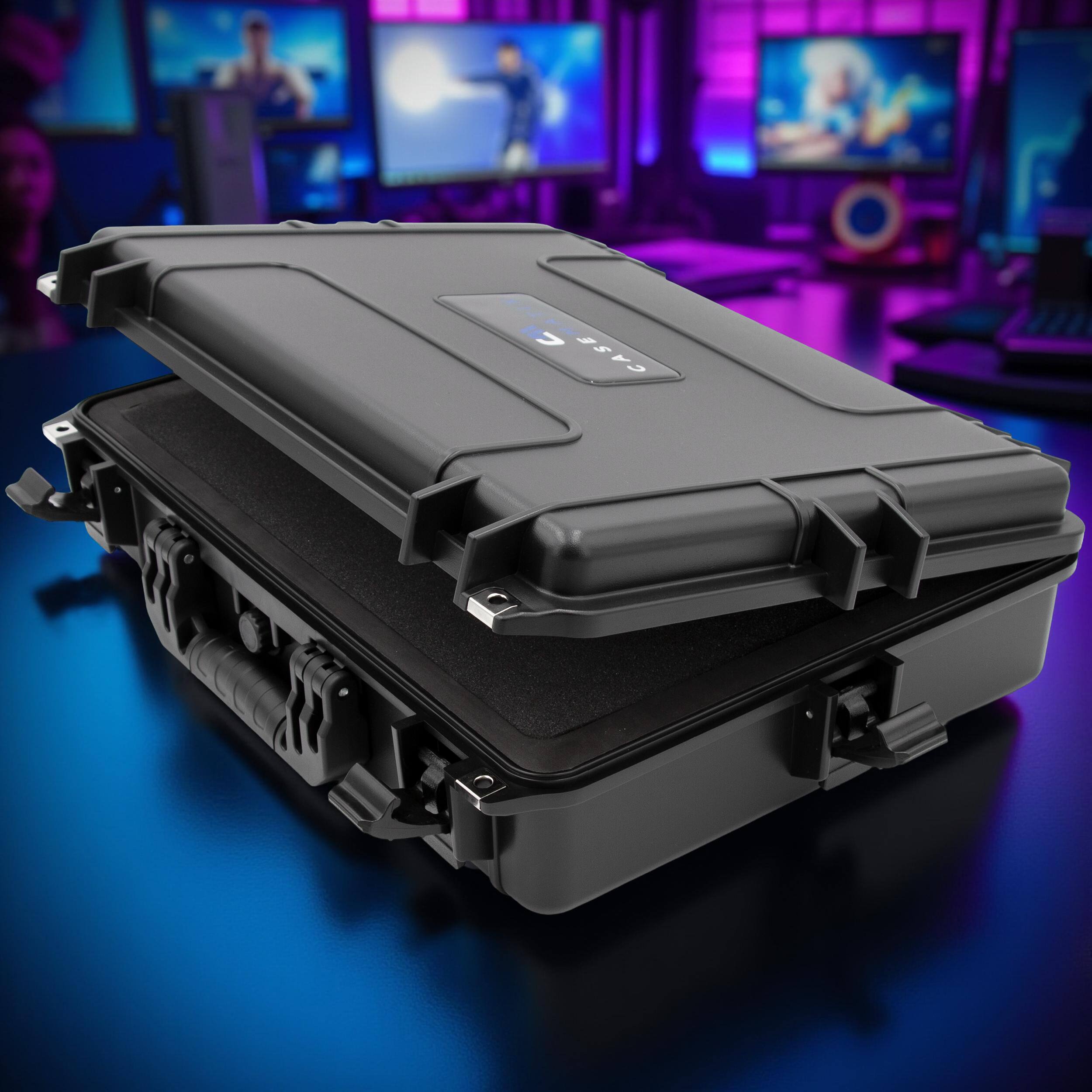 Alt View 5. CASEMATIX - Waterproof Case for Wacom Cintiq Pro 17 – Hard Shell Tablet Travel Case with Foam - Black.