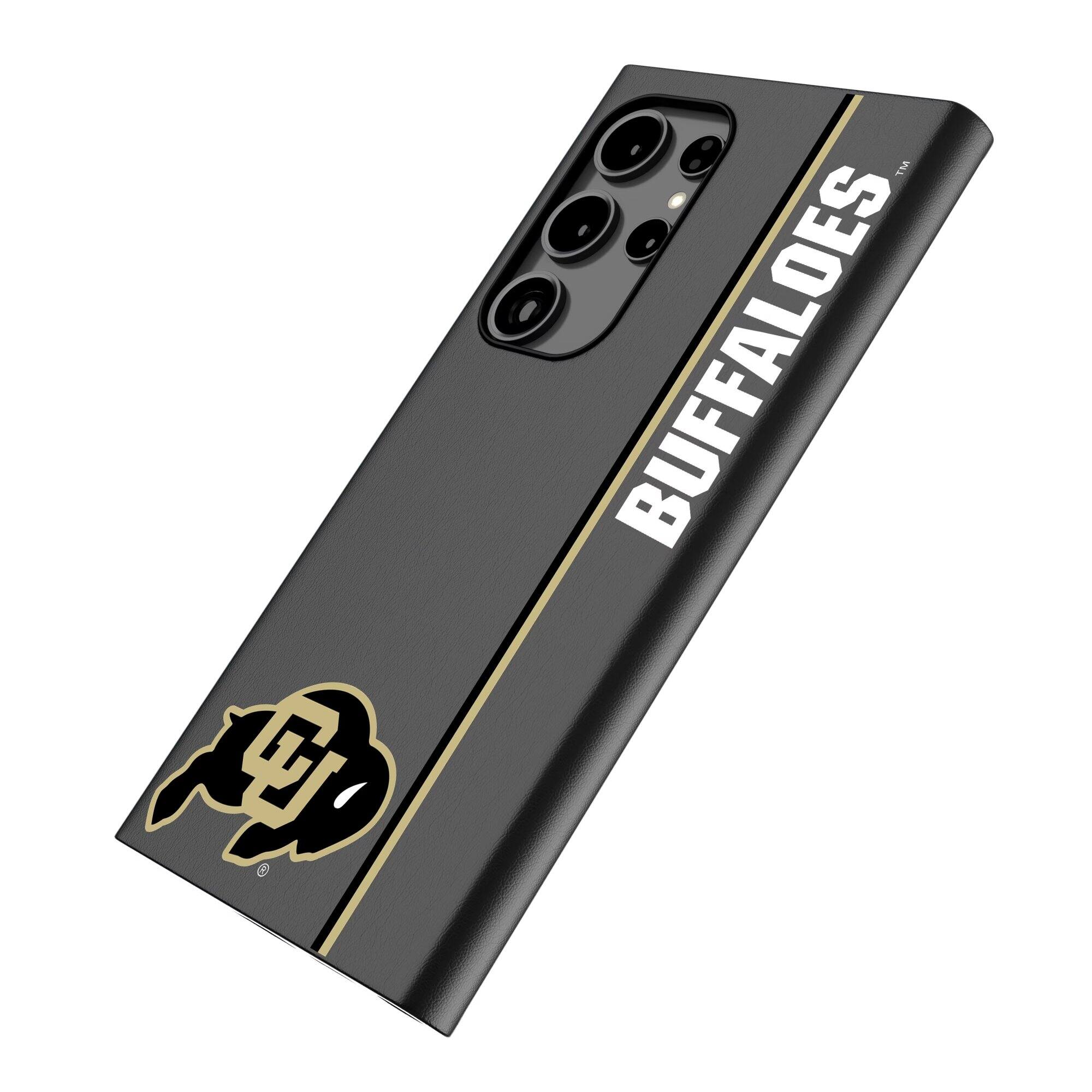 Alt View 1. Keyscaper - Colorado Buffaloes Galaxy Magnetic Bump Case - S25 Ultra - Black.
