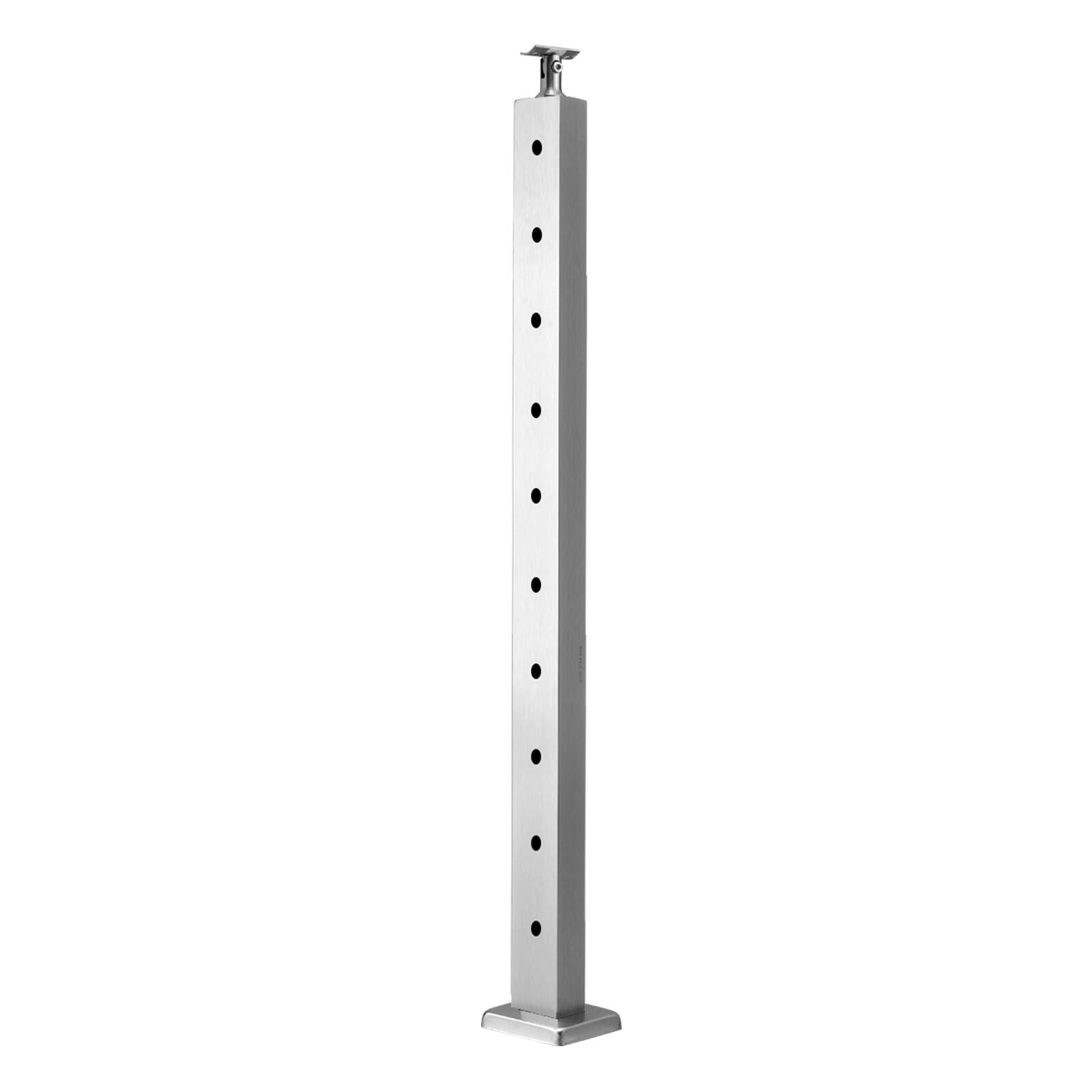 Alt View 5. VEVOR - Cable Railing Post, 36x1x2 Inch Level Deck Stair Posts, 1-Pack Stainless Steel Cable Handrail Post - Silver.