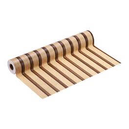 Unique Bargains - Wood Panel Wallpaper 15.7x394" PVC 3D Faux Wood Grain Self-Adhesive Peel & Stick for Furniture, Kitchen, Living Room - Yellow Coffee