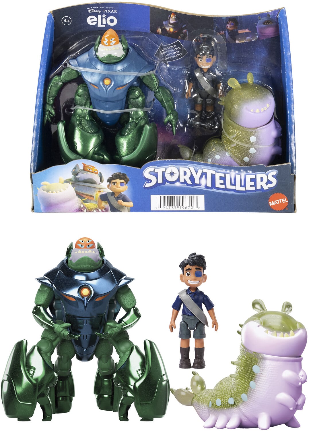 Mattel - Disney and Pixar Elio Storytellers 3-Pack - COLLECTIBLES - Multicolor