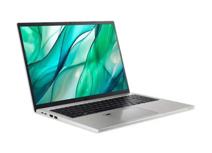 Angle. Acer - Aspire Vero 16 AV16-51P-5641 Laptop – Intel Core i5, 16GB RAM, 512GB SSD, 16" WUXGA Display - Silver.