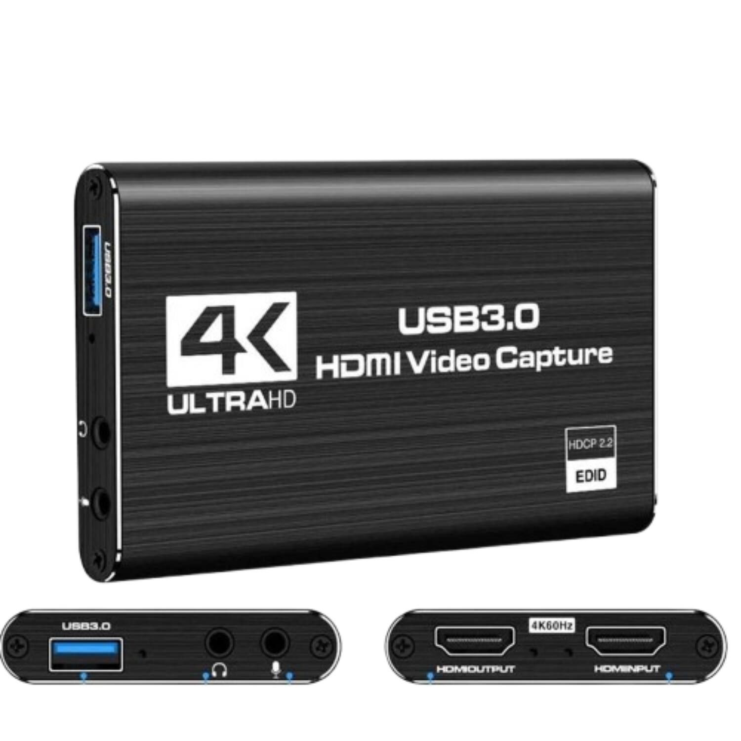 USB3.0 HDMI Video Capture
4K ULTRAHD
HDCP 2.2
EDID
4K60HZ
HDMI OUTPUT
HDMI INPUT