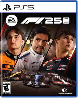 PS5 EA SPORTS Formula 1 25 LICENSED PRODUCT Hintai GIREIN THE TON 10 Android er DD MYPROTEIN Gulf KOMAT'SU mkraken Stephen TOYOTA AEC ER i HAAD MoneyGram INSURANCE FT TEAN GO GR GA20O TOVOT AM EVERYONE E ESRB ATLASSIAN W ATLASSIAN POUEY LA CODEMASTERS
