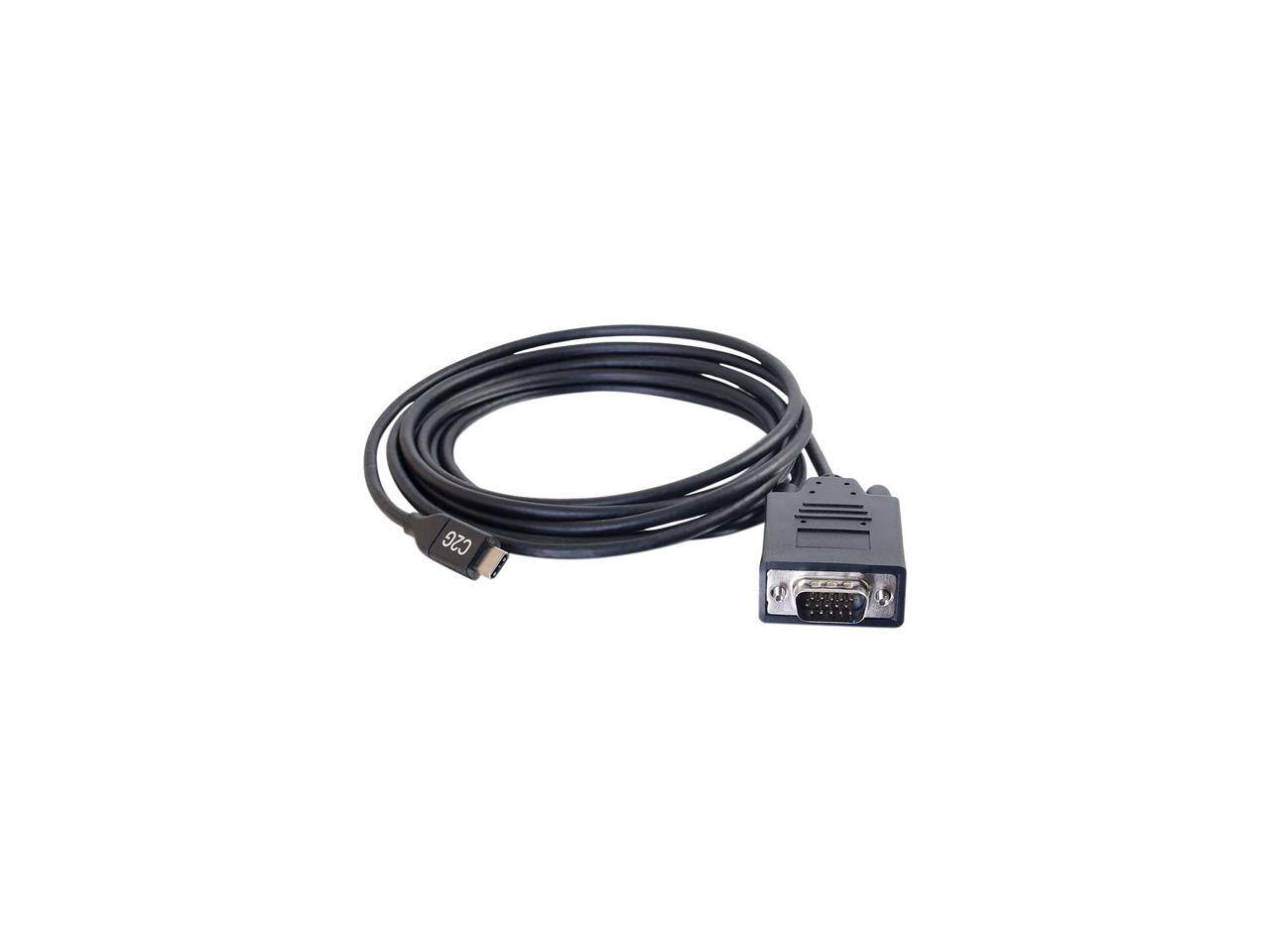 Alt View 3. Cables to Go - C2G 26895 USB-C to VGA Video Adapter Cable (6 Feet, 1.82 Meters).