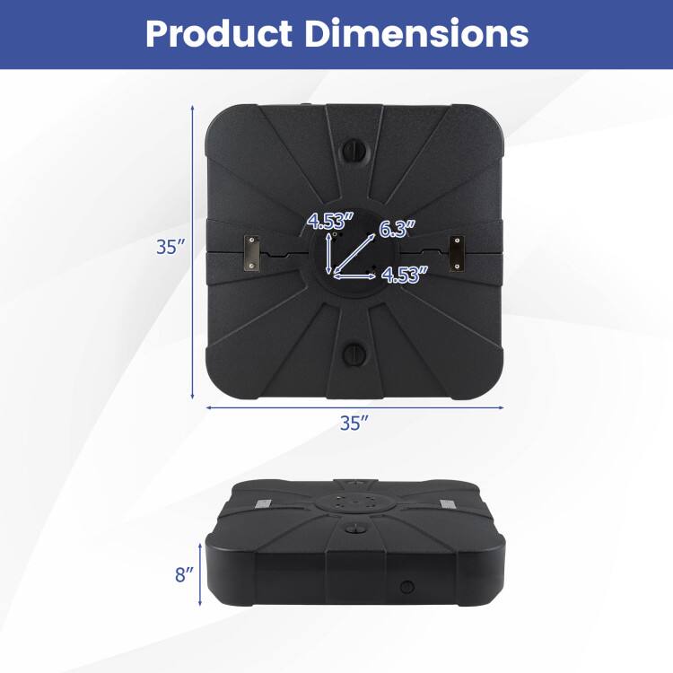 Product Dimensions: 35" x 4.53" x 6.3" x 4.53" x 35" x 8"