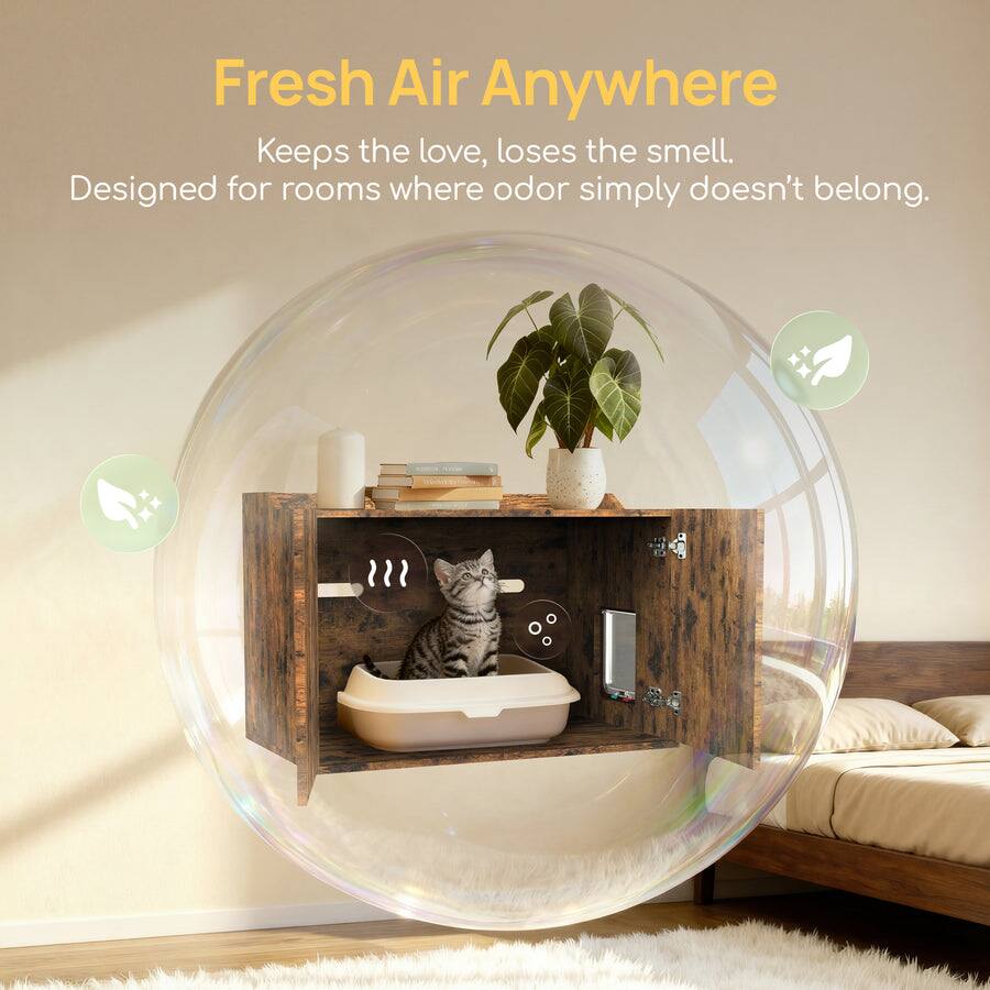 Fresh Air Anywhere  
Keeps the love, loses the smell.  
Designed for rooms where odor simply doesn't belong.