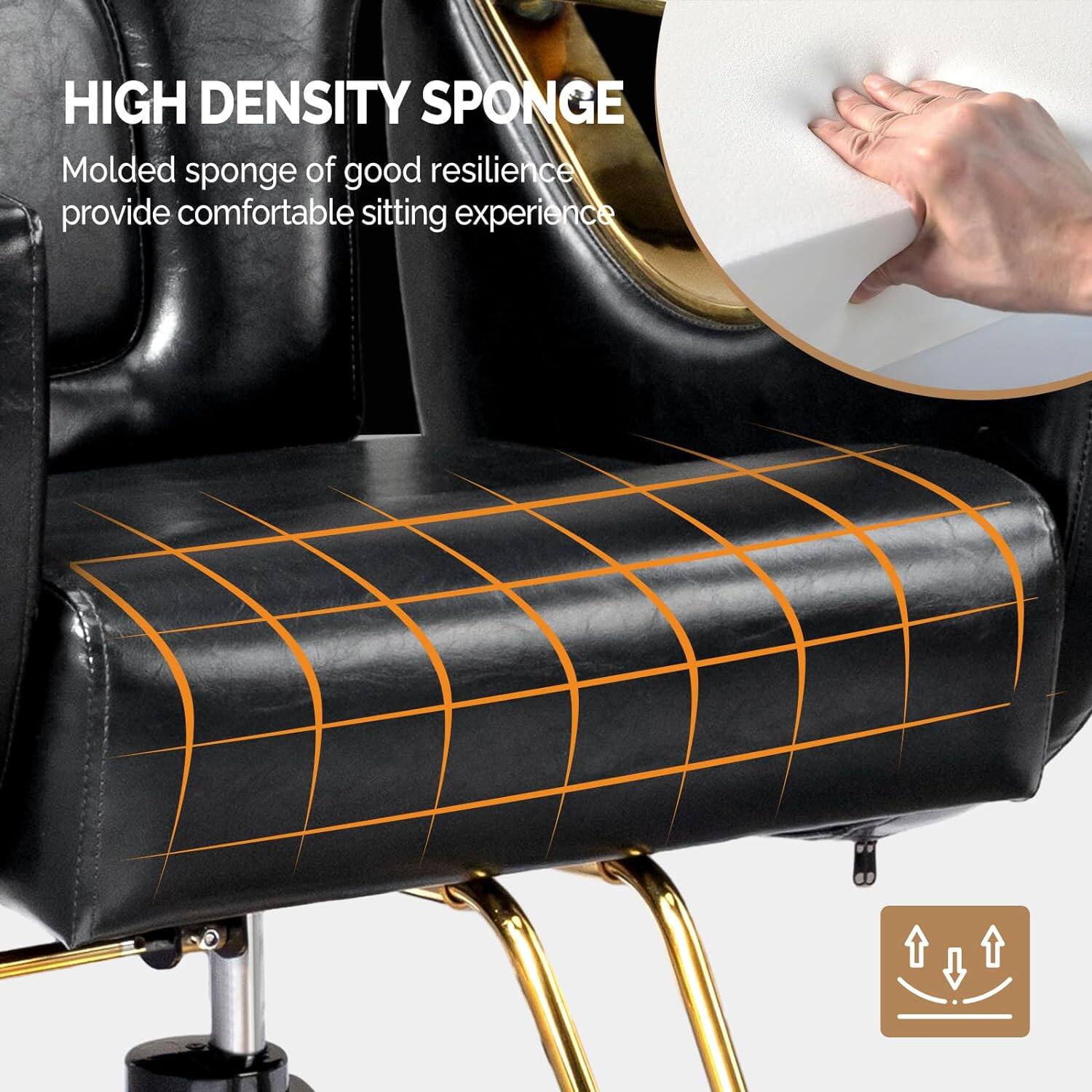 HIGH DENSITY SPONGE

Molded sponge of good resilience provide comfortable sitting experience