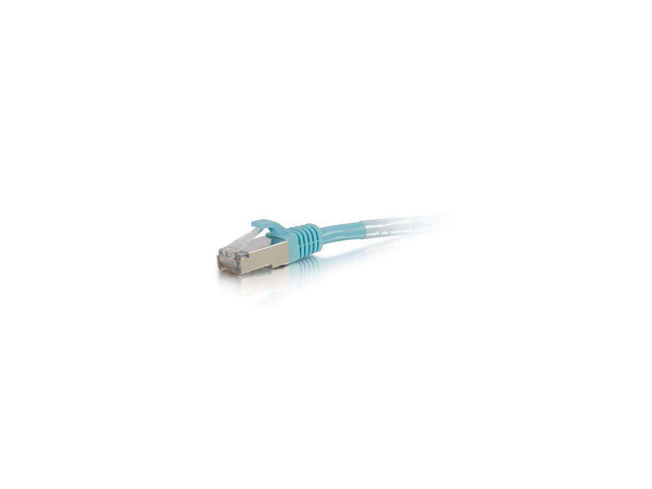 Alt View 2. Cables to Go - C2G 00749 Cat6a Cable - Snagless Shielded Ethernet Network Patch Cable, Aqua (10 Feet, 3.04 Meters) - Aqua.