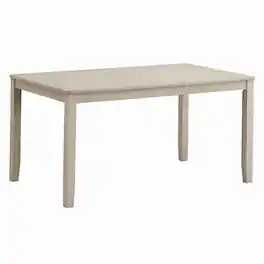 Manhattan Lane - Feri Dining Table, 59 Inch, Rectangular Top, Antique Finish - Bone White