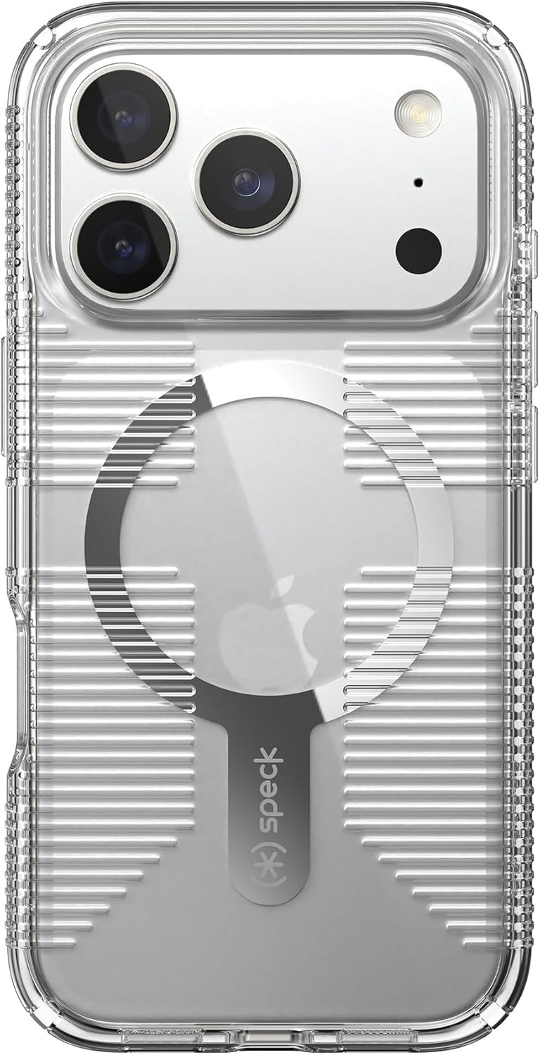 Alt View 4. Speck - iPhone 17 Pro CANDYSHELL GRIP + MS Clear - Clear.