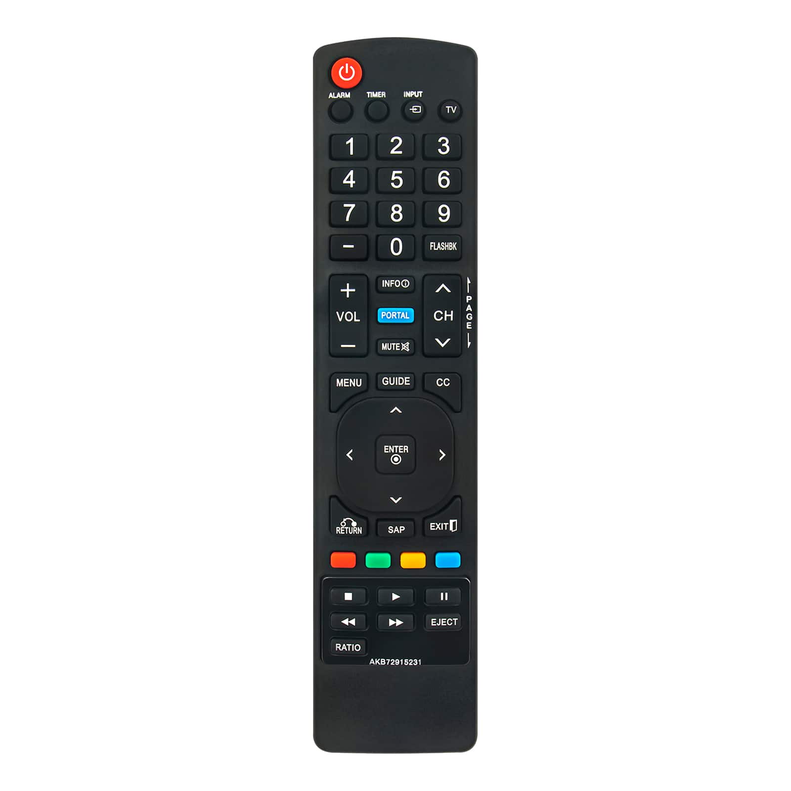 ALLIMITY - Replacement Remote Control AKB72915231, Fit for LG Television 42LD343H 42LD345H 32LD330H 32LD310H 26LD320H 37LD310H - Black