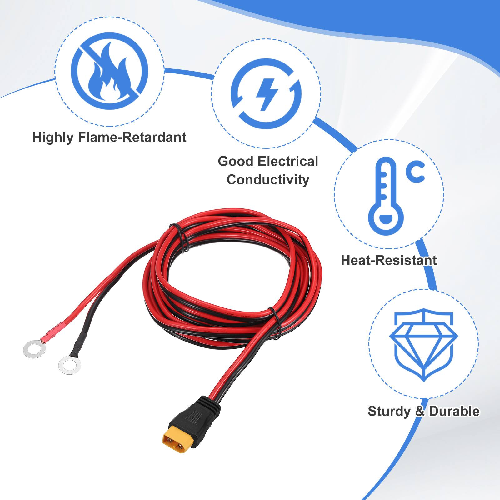 4 Highly Flame-Retardant, Good Electrical Conductivity, Heat-Resistant, Sturdy & Durable