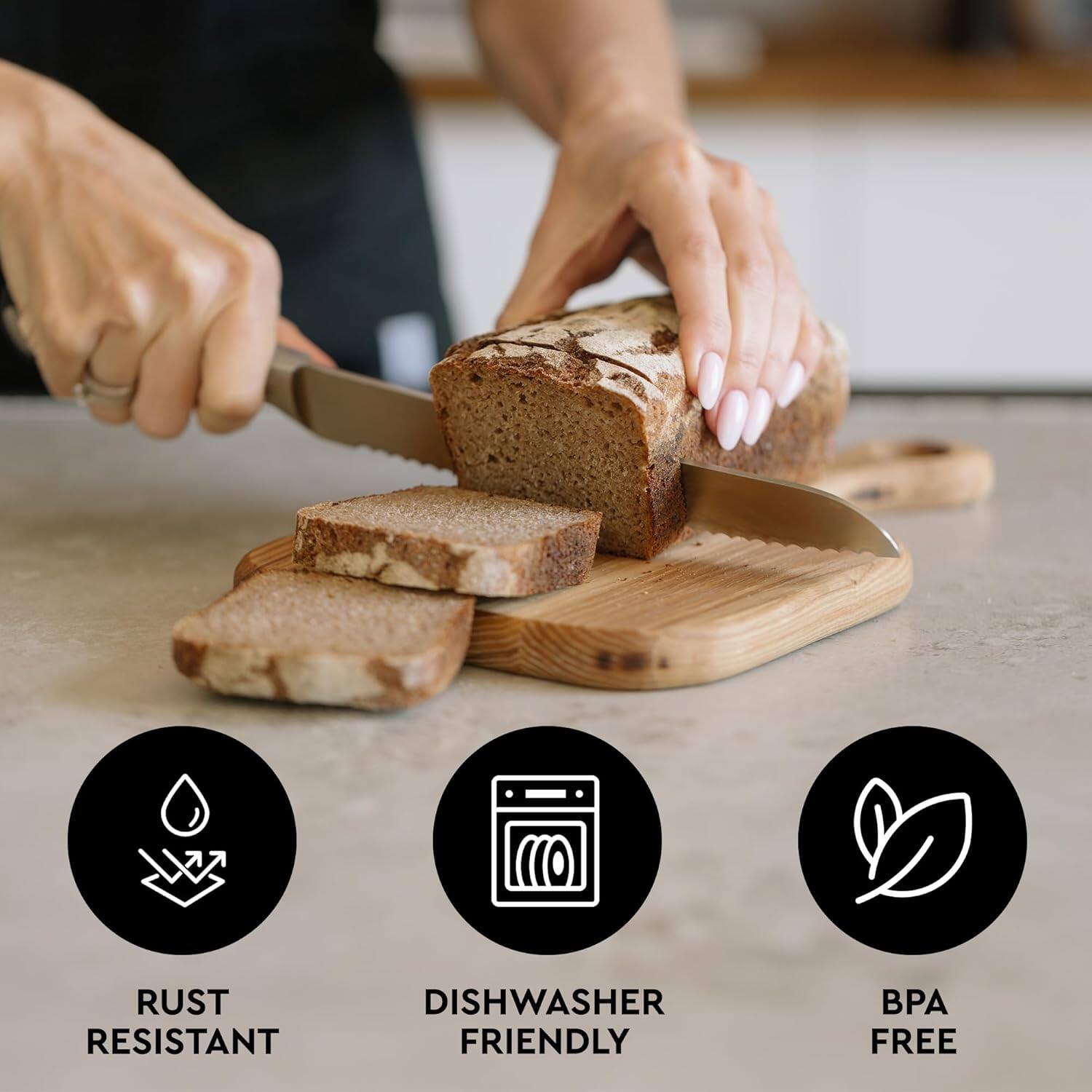 Rust Resistant  
Dishwasher Friendly  
BPA Free