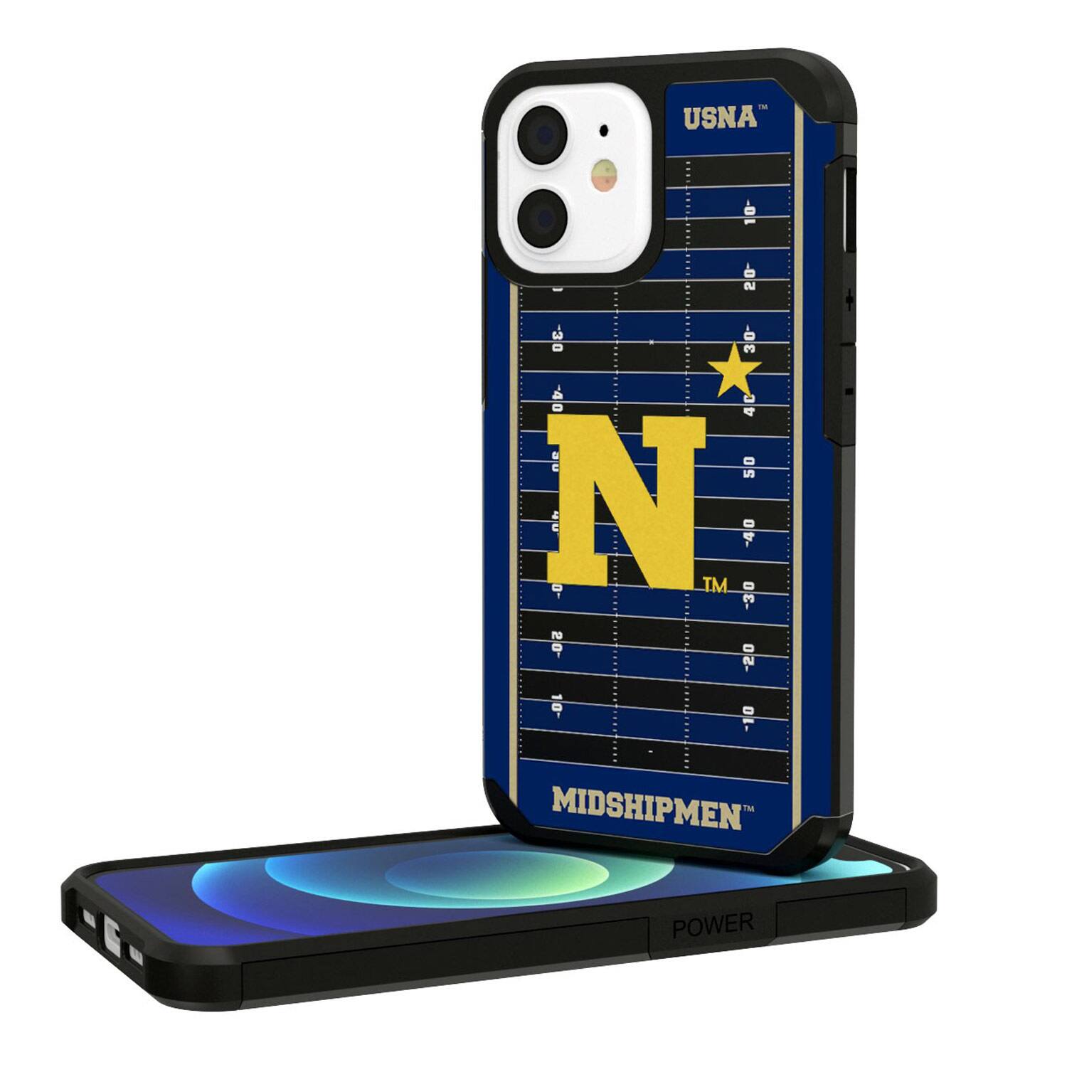 Apple - midshi Keyscaper NCAA Navy Midshipmen Field iPhone Rugged Case 14