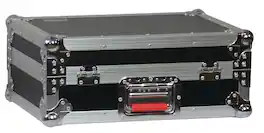 Gator - Flight Case for 12-inch DJ Mixers, with Rear Access Cable Ports, EVA Rubber Internal Protection & Heavy Duty Hardware