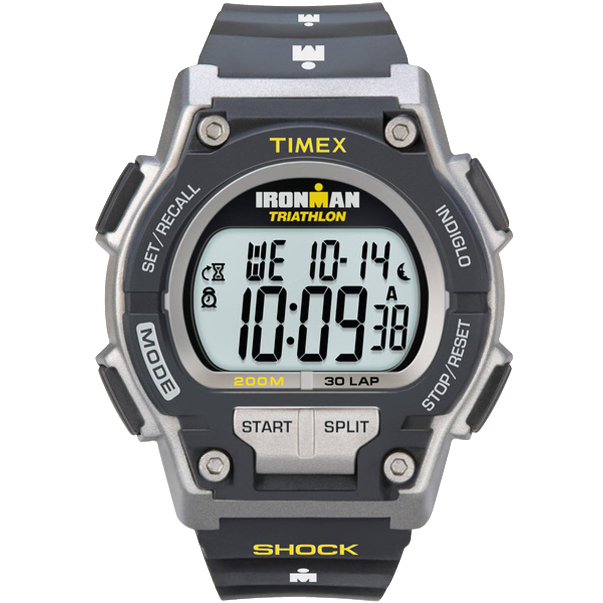 Front. Timex - TIMEX Men's IRONMAN Endure 30 Shock 42mm Watch - Black/Yellow.