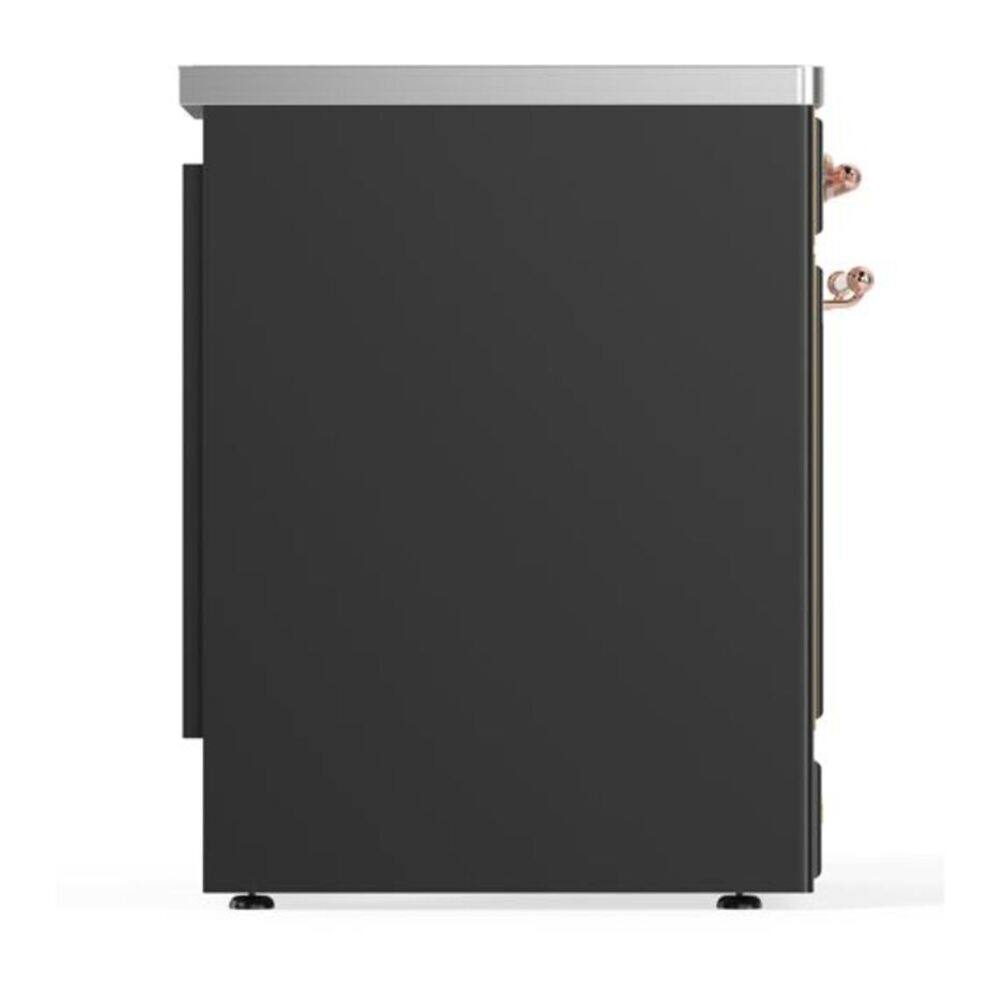 Alt View 7. ILVE - ILVE Majestic II 30 inch Induction Range with 4 Elements (Graphite Matte, Copper Trim) - Graphite Matte.