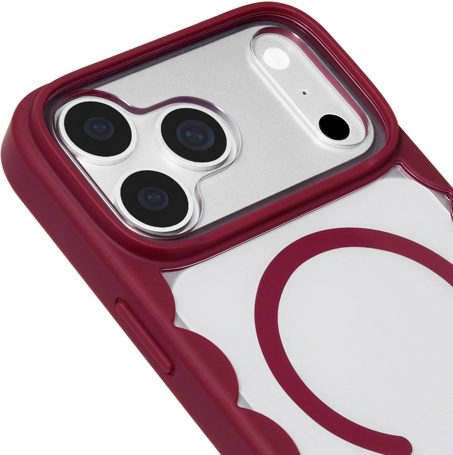 Alt View 3. kate spade new york - Scallop Case with Magsafe for Apple iPhone 18 Pro Max / iPhone 17 Pro Max - Cherry Glaze.