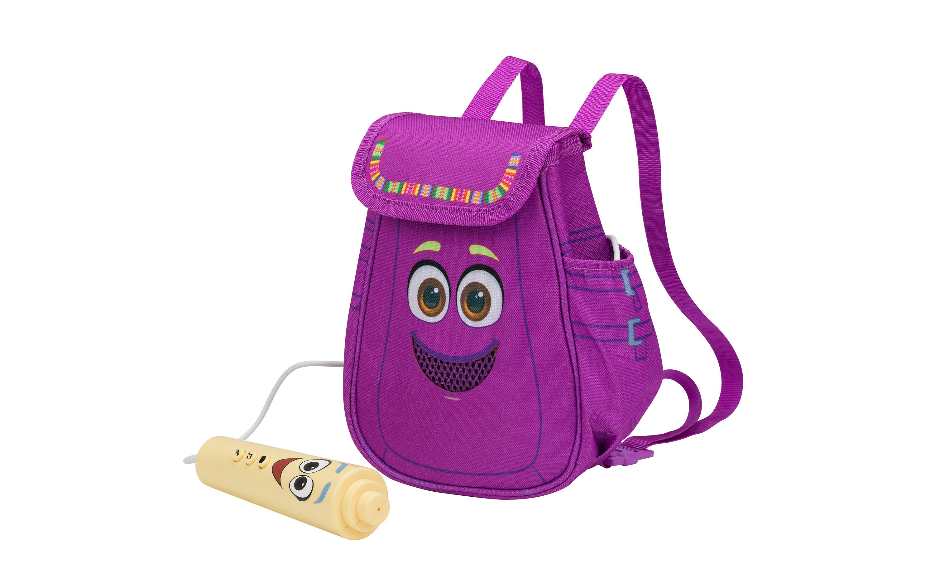 Left. eKids - eKids Dora Bluetooth Karaoke Boombox with Microphone for Kids - Purple.