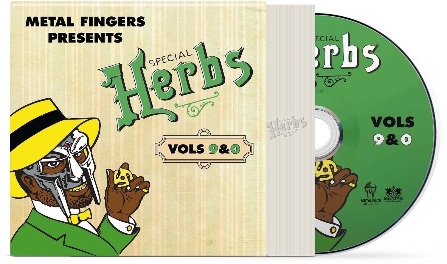METAL FINGERS PRESENTS SPECIAL Herbs Herbs SPECIAL VOLS 9&0 VOLS 9&0 RHYMESAYERS METALFACE RECORDS