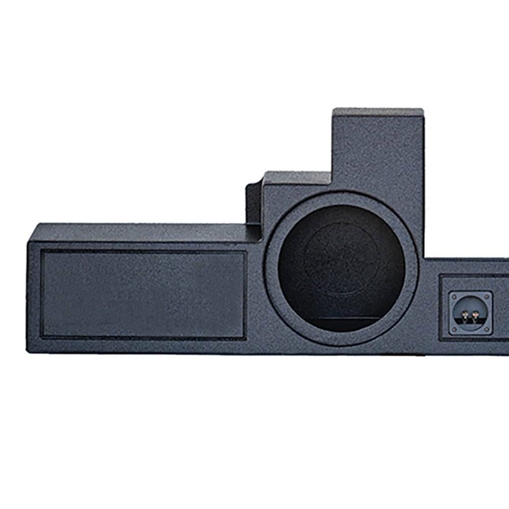 Alt View 3. QPower - Q Power Dual 10" Ported Enclosure for Ford Super Duty 00-16 | QBFORD09F350210 - Black.