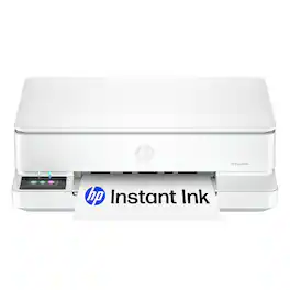 HP - Envy 6165e Wireless AI-Enabled All-in-One Inkjet Printer with 6 Months of Instant Ink (+1 Bonus Month of Ink w/ Code) - White