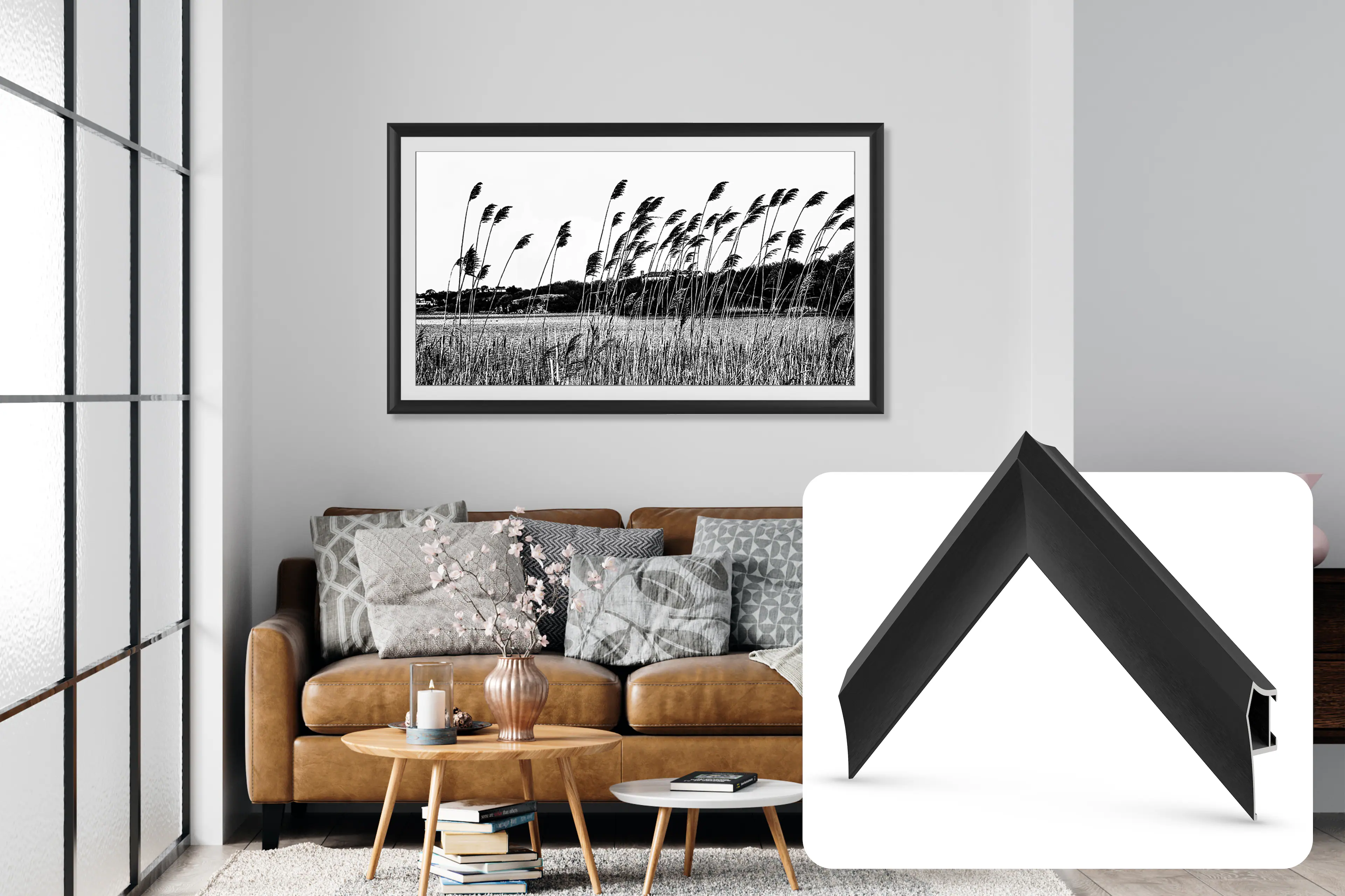 Frame My TV.com - Alloy Prismatic Bezel for Samsung The Frame TV - 32" - Anodized Black