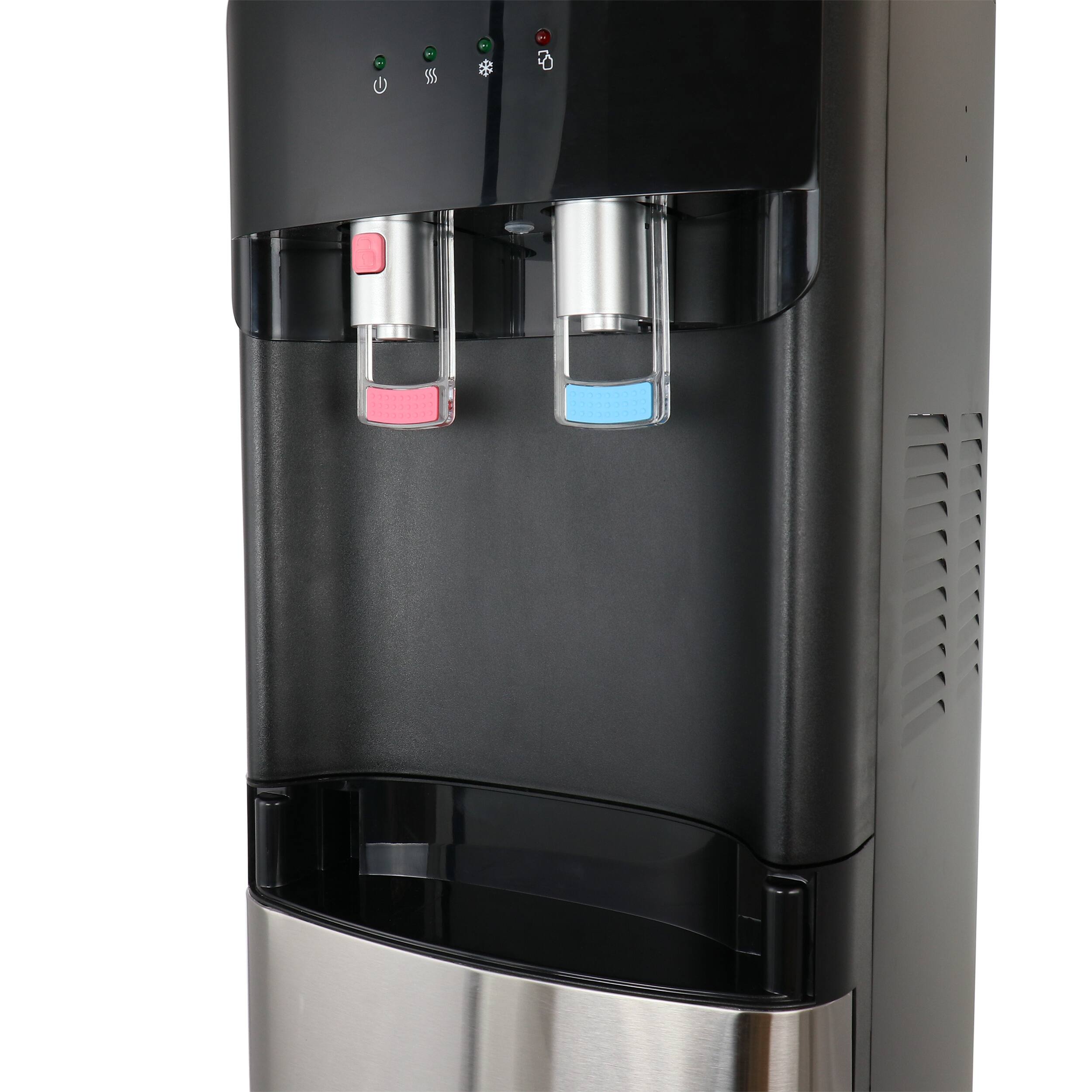 Alt View 4. MegaChef - MegaChef Bottom Load Hot and Cold Water Dispenser - Black.