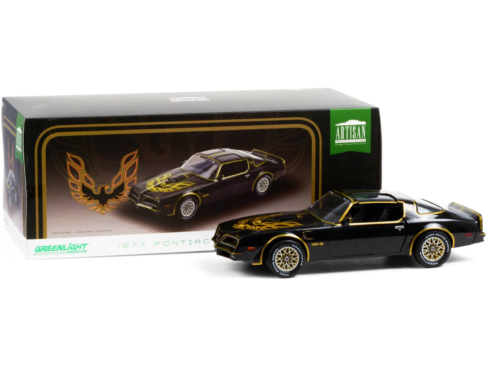ARTISAN  
1977 PONTIAC  
GREENLiGHT  
1977 PONTIAC  
CONTAINS 1 DIE-CAST VEHICLE