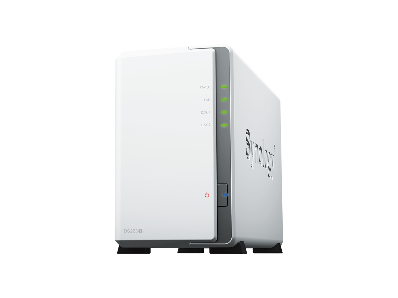 STATUS  
LAN  
DISK 1  
DISK 2  

DS223