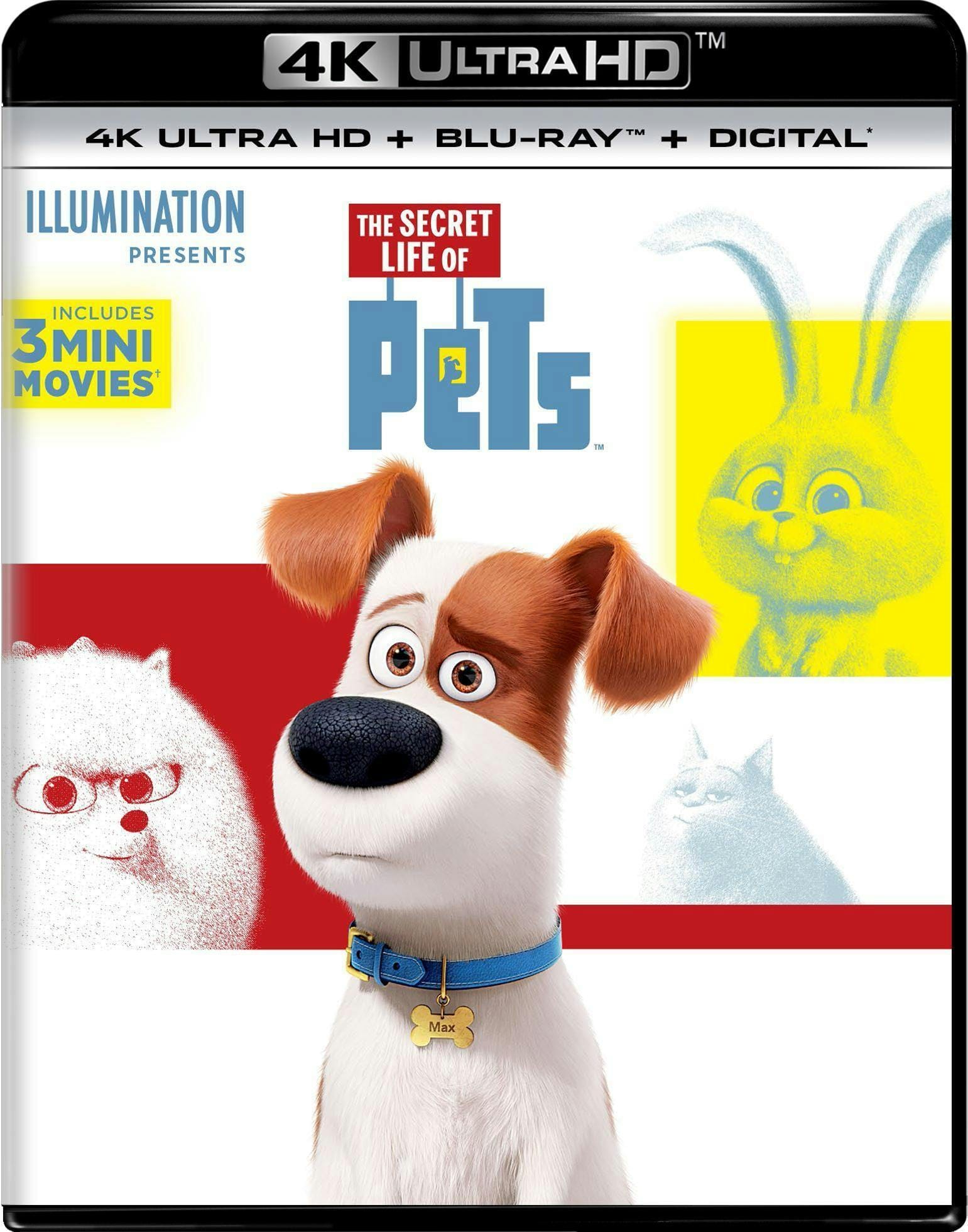 Front. The Secret Life of Pets   - 4K Blu-Ray.