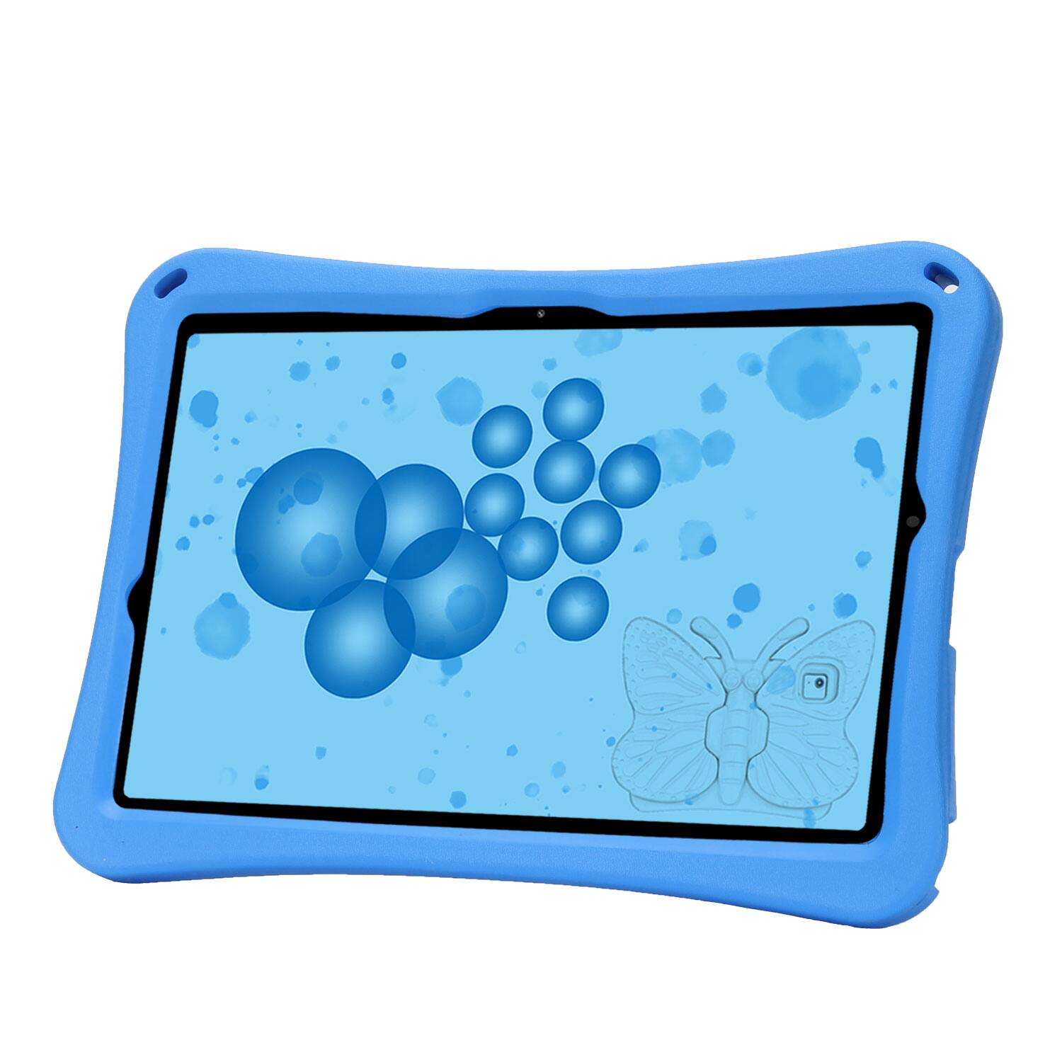 Alt View 1. Dteck - Kids Butterfly Case for Samsung Galaxy Tab A9+/A9 Plus 2023 & Tab S9 FE & Tab S9,3D Cartoon EVA Shockproof Stand Cover - Blue.