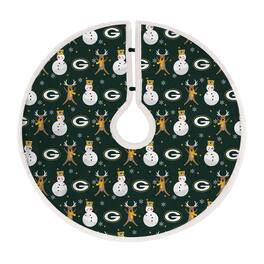 Pegasus - Green Bay Packers Reindeer Tree Skirt - Multicolor
