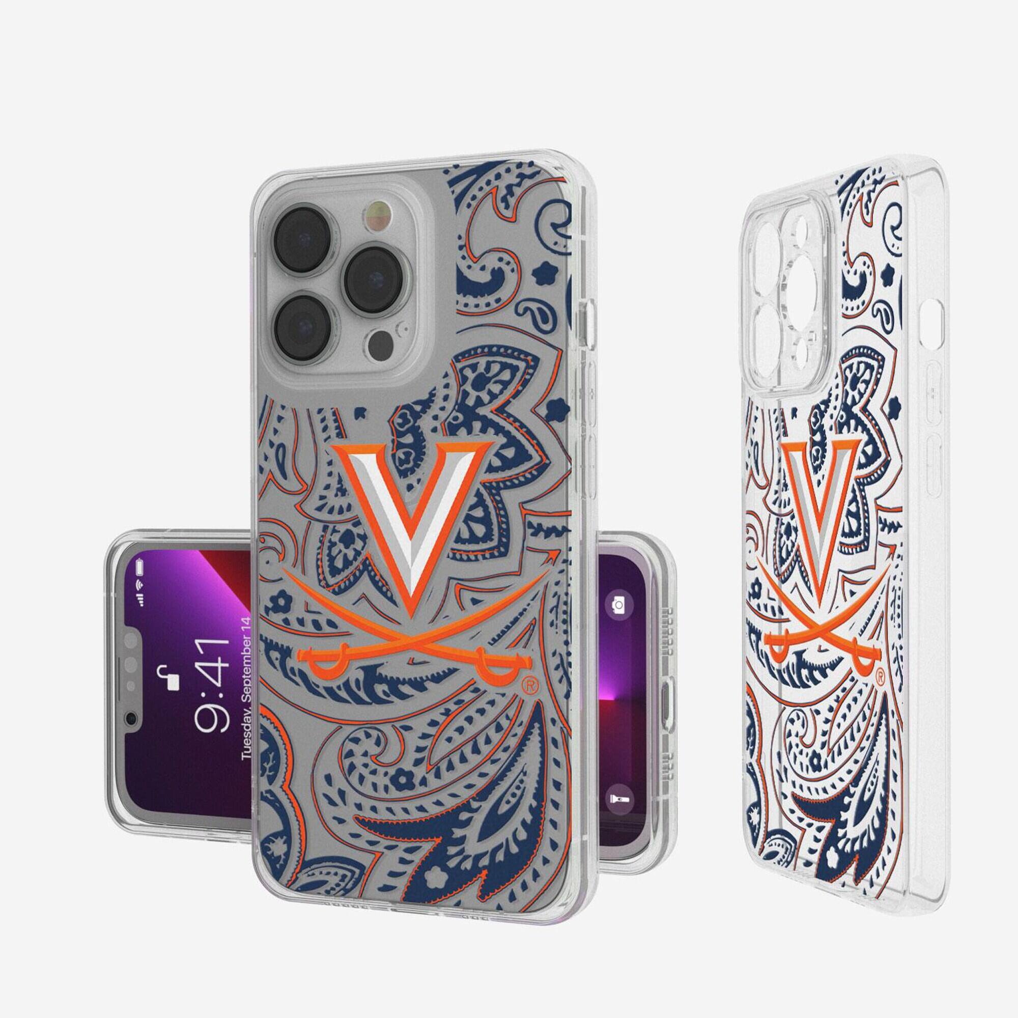 Keyscaper - NCAA - Virginia Cavaliers iPhone Paisley Design Clear Case - 13 mini - Multicolor price history on PriceWatchPro