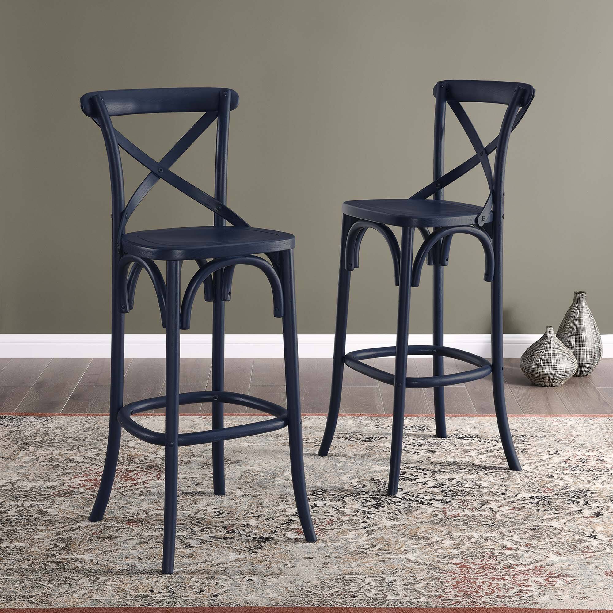 Alt View 5. Modway - Gear Bar Stool by Modway - Blue.
