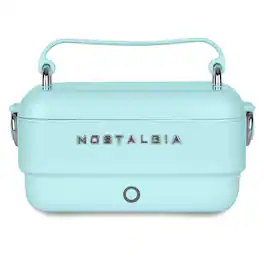 Nostalgia - 32 oz. Classic Retro Heated Lunchbox - Aqua